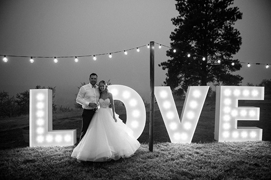 BU Letters. - Vancouver Wedding Decor & Rentals