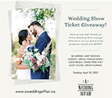 Win a Pair of tickets to A Wedding Affair