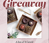 We are excited to be giving away a Box of Canele