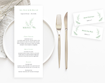 Menu and Name Cards Templates